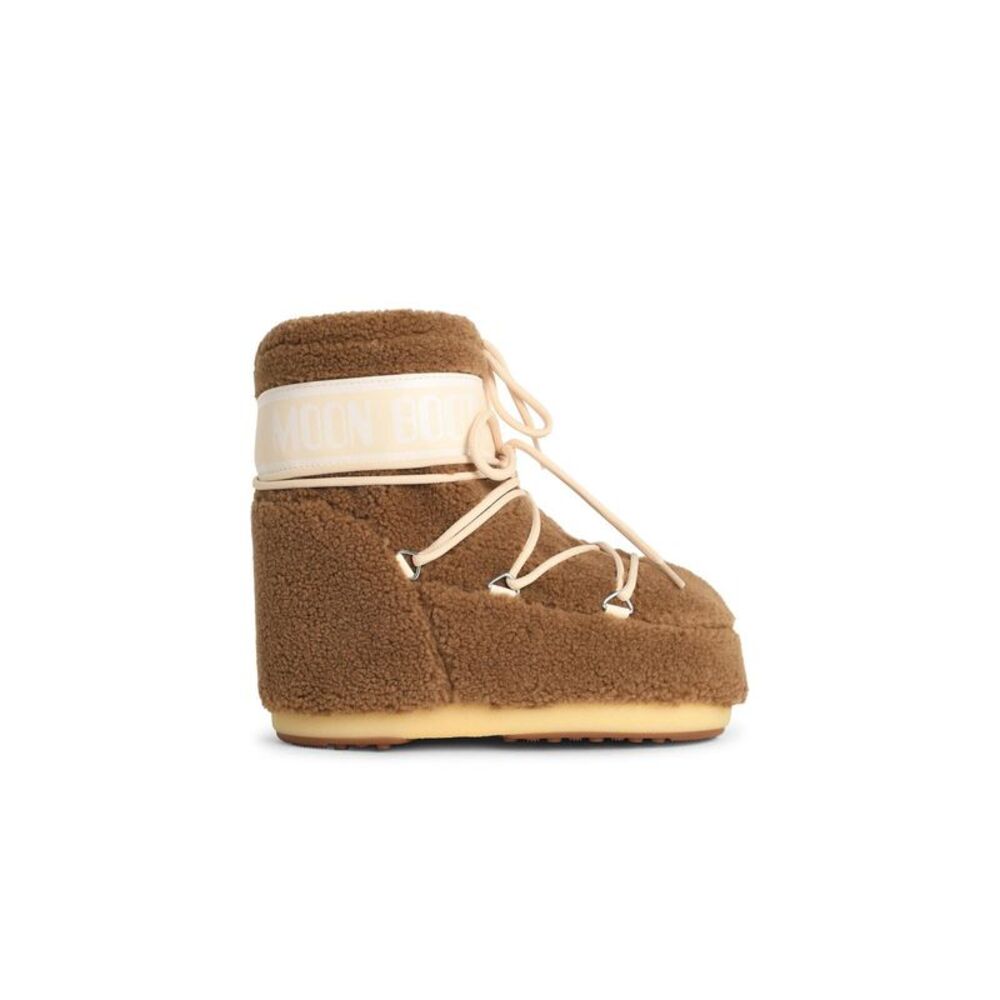 Moonboot Camel Faux Fur Boot Women